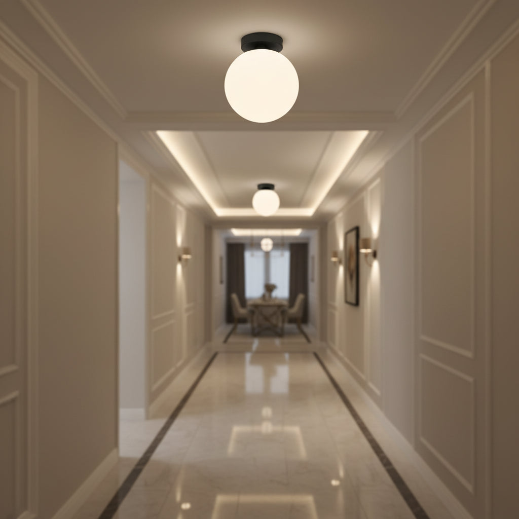 Acrylic Ball G9 LED Ceiling Light for Corridor Bedroom Porch and Cloakroom