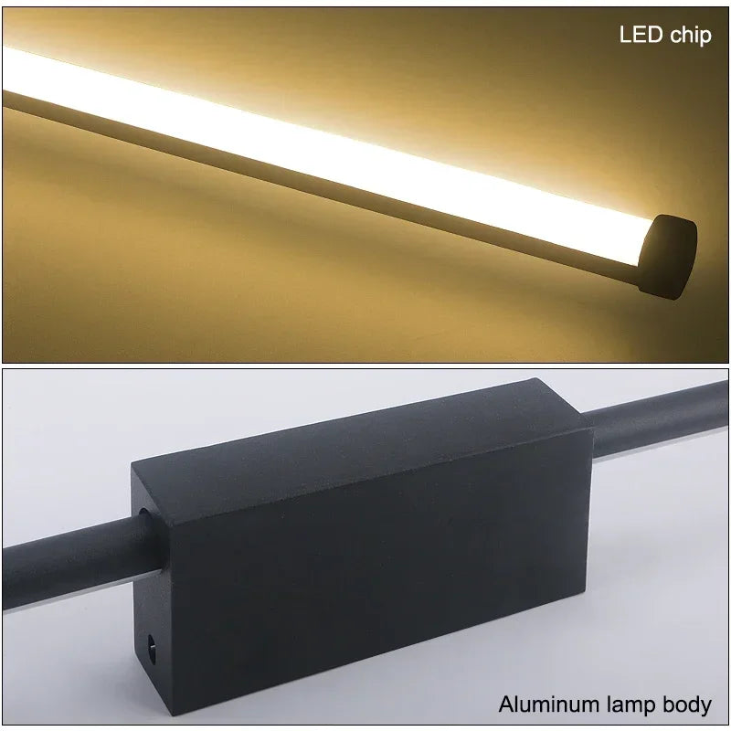 LED long wall lamp Indoor Nordic style Long LED Wall Light  Home Decoration Bedroom Living Room Sofa Background