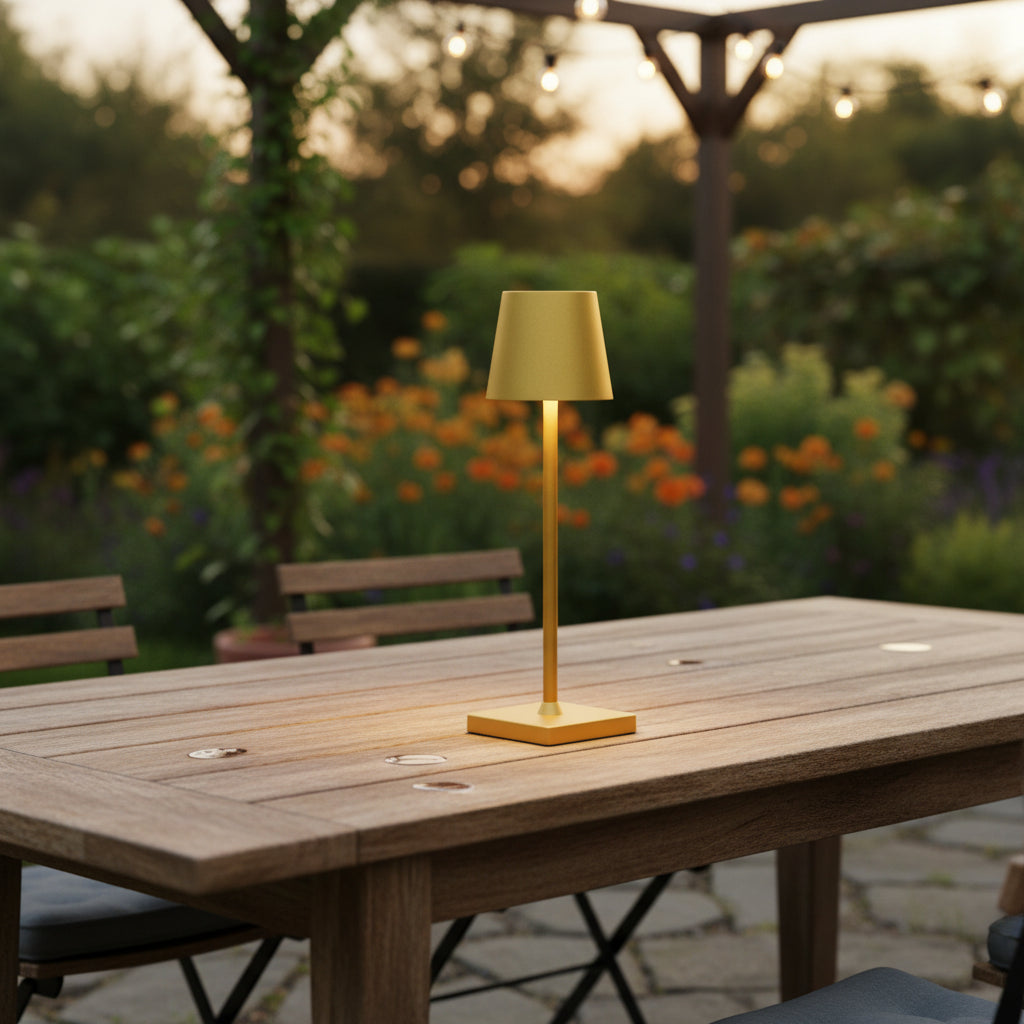 USB Rechargeable Cordless LED Desk Lamp with Touch Dimming for Bedroom Bar and Restaurant