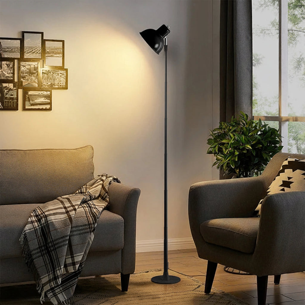 Modern Dimmable Telescopic LED Floor Lamp 145cm for Living Room Bedroom and Study