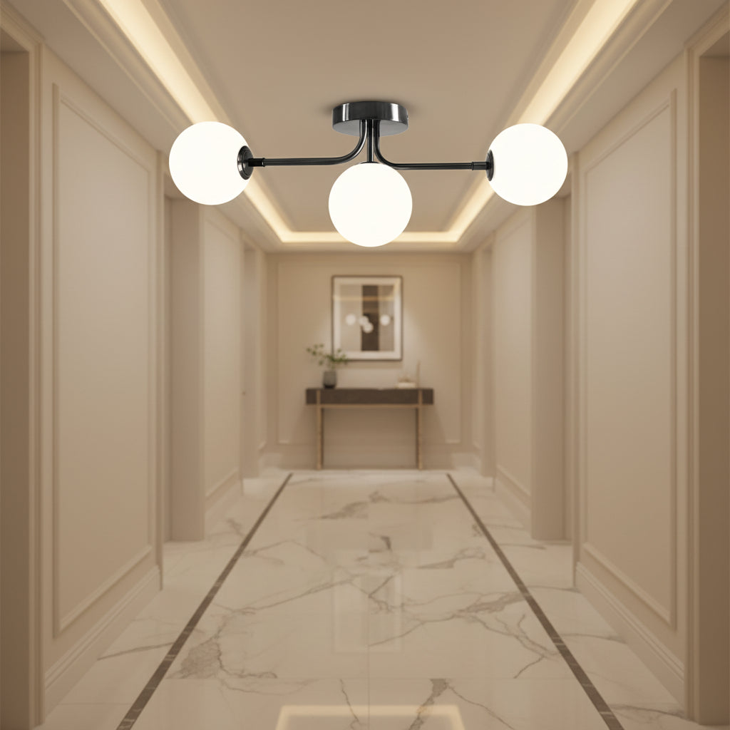 Acrylic Ball G9 LED Ceiling Light for Corridor Bedroom Porch and Cloakroom