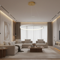 Modern Iron LED Ceiling Chandelier for Villa Living Room Bedroom and Dining Room